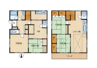 東３丁目貸家の物件間取画像